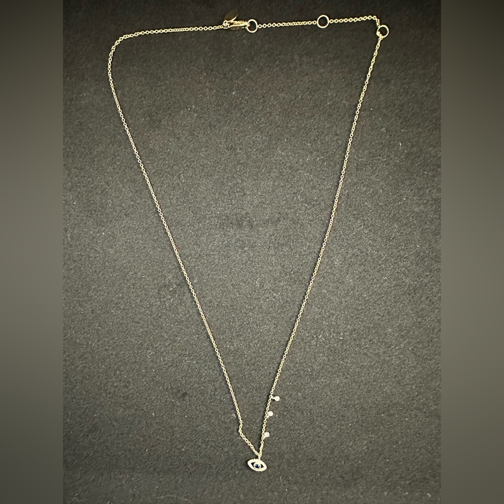 Meira T – 14K Yellow Gold Evil Eye Blue Sapphire & Diamond Necklace